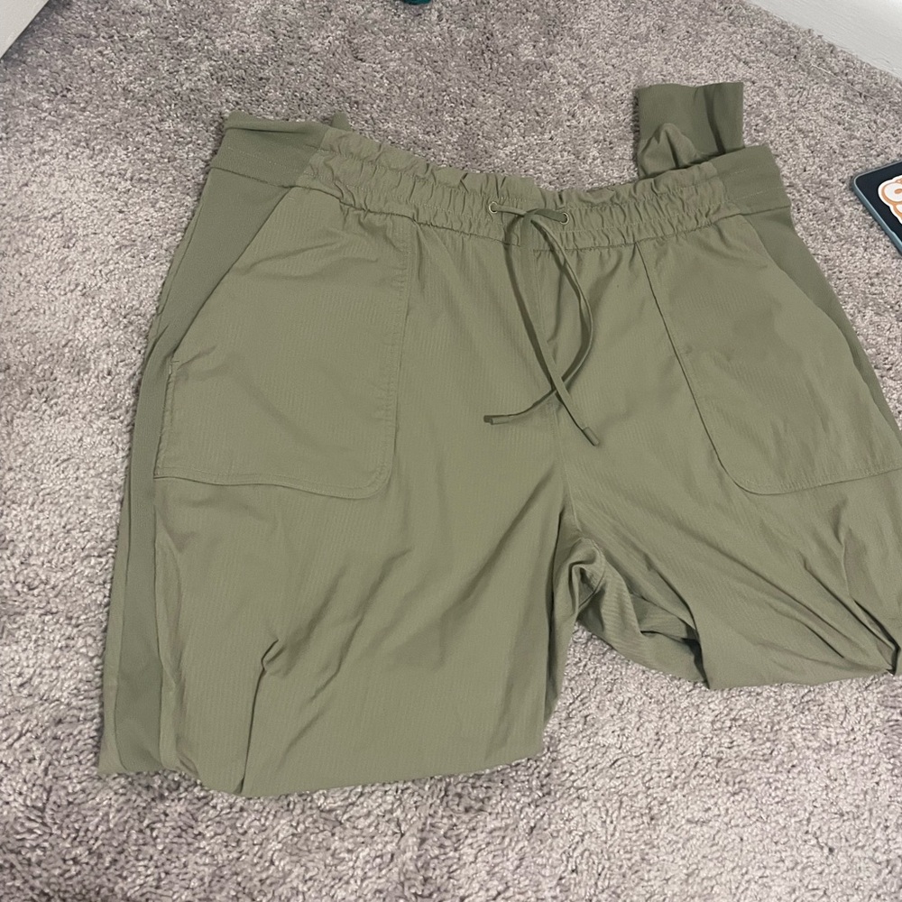 Olive green lululemon dance studio joggers